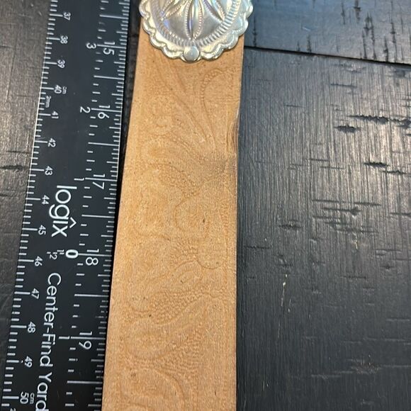 Embossed Western Cowgirl Cabochon Heavy Duty Leather USA Medium Rodeo Festival‍‍ - Picture 7 of 9